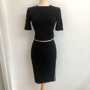 Sporty Crop top & skirt set